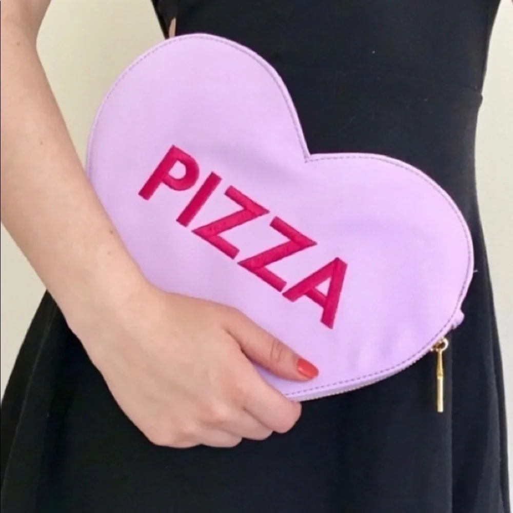 Studio DIY | Can’t Clutch This Heart Candy Pizza No Keychain Clutch NWOT